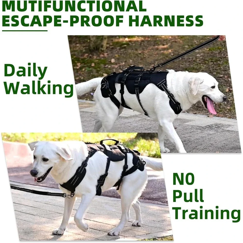 PUPTECK Mobility Support Harness for Medium‎ Large Dog Hind Leg Injury Aid